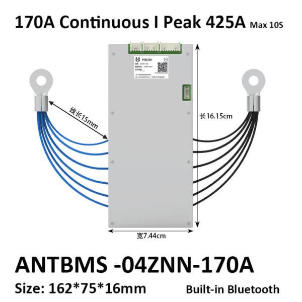 ANT BMS 4S 110A-420A Smart 12V Lifepo4 li-ion LTO Battery Protection BoardANT BMS 4S 110A-420A Smart 12V Lifepo4 li-ion LTO Battery Protection BoardANT BMS 4S 110A-420A Smart 12V Lifepo4 li-ion LTO Battery Protection Board