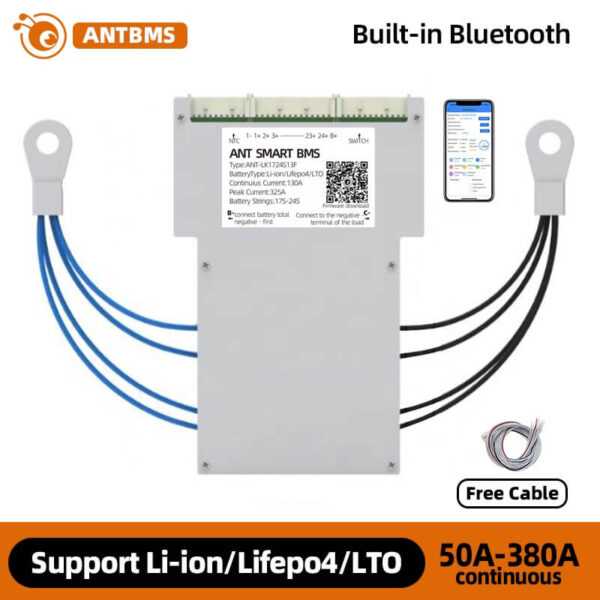 ANT BMS 17S 18S 19S 20S 21S 22S 40A 80A 110A 130A 170A 240A 380A Smart 48V 60V 72V 80V 88V Lifepo4 li-ion LTO Battery Protection Board (3)