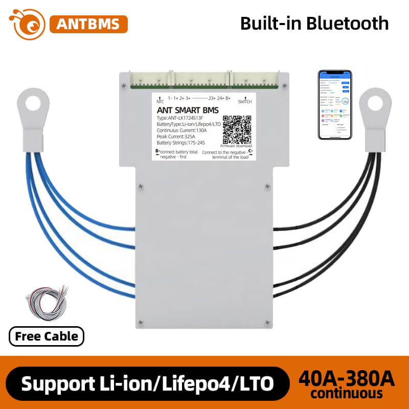 ANT BMS 8S 9S 10S 11S 12S 13S 14S 15S 16S 17S 18S 19S 20S 40A 80A 110A 130A 170A 240A 380A Smart 24V 36V 48V 60V 72V Lifepo4 li-ion LTO Battery Protection Board (2)