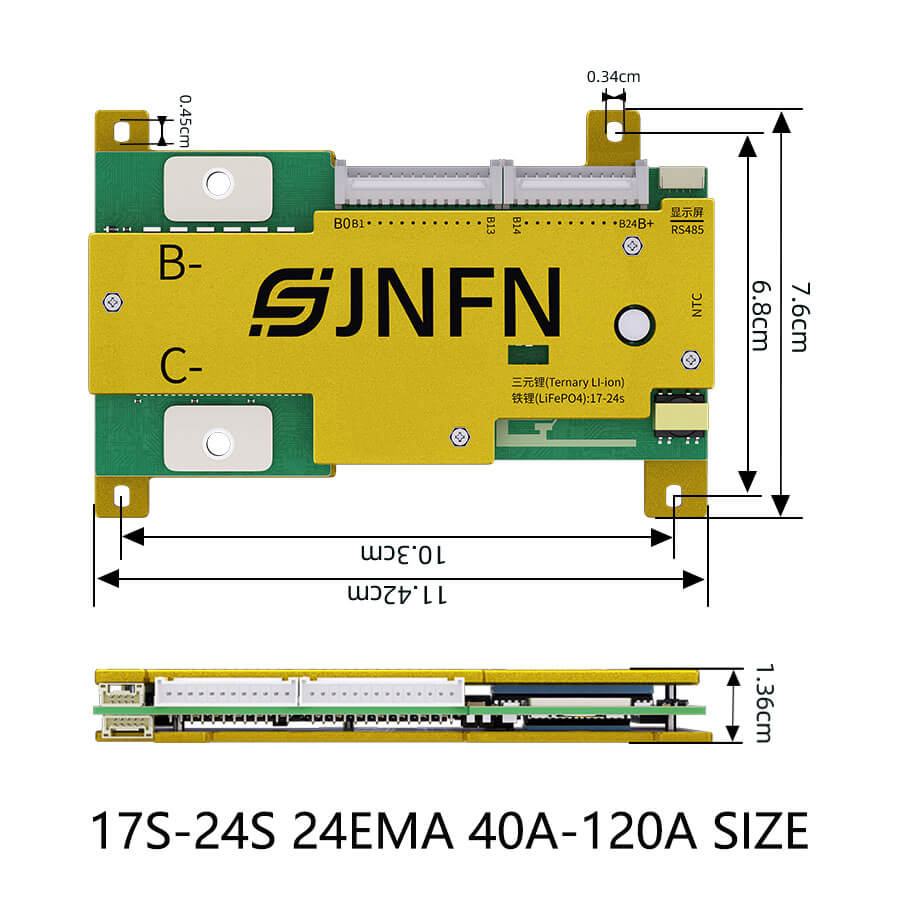 ANT-24EMA-80A: 80A Continuous Discharge Duration >1 hour, 160A Continuous Discharge Duration >1 min, ANT-24EMA-100A: 100A Continuous Discharge Duration >1 hour, 200A Continuous Discharge Duration >1 min,